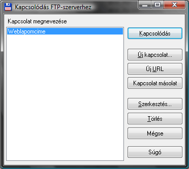 FTP kapcsolatok